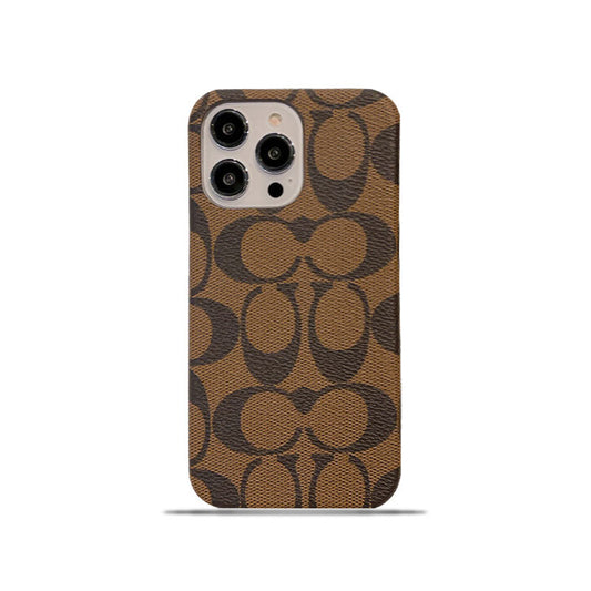 Classic Coach iPhone Case Brown -JDK241426