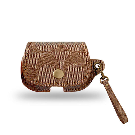 Læder Coach AirPods Pro Case Brown-CC231215