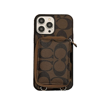 Coach iPhone-etui med pung Kaffe-LQB241412