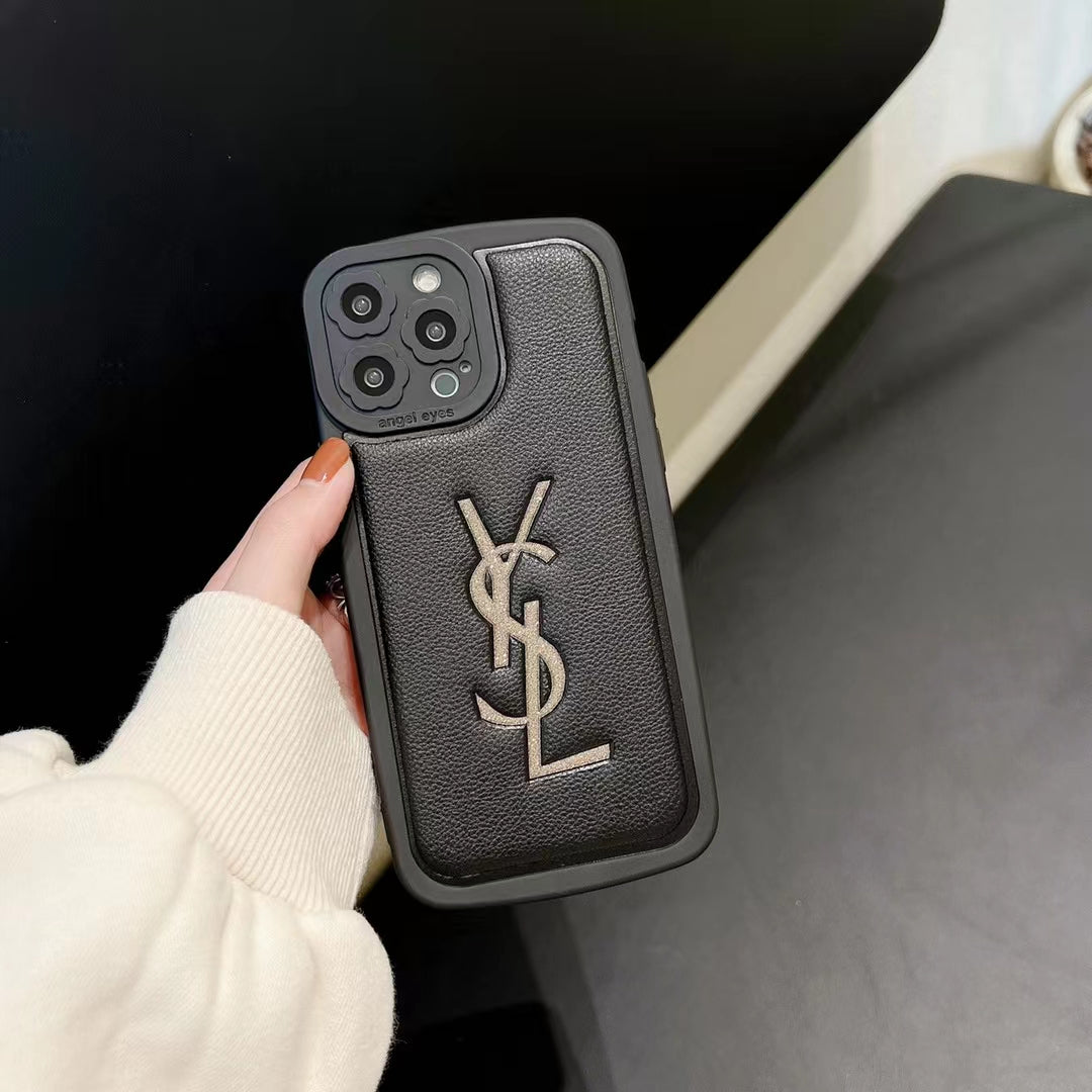 Luxurious Golden Logo Phone Case