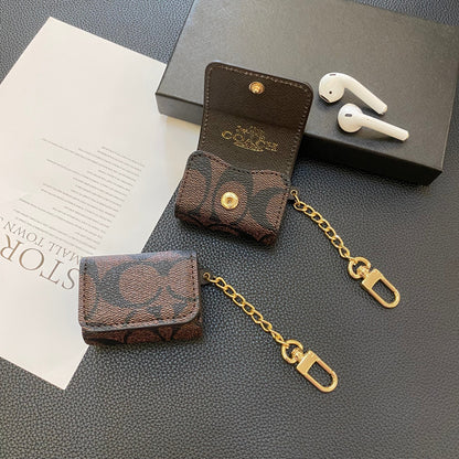 Θήκες Luxury Coach AirPods 3ης γενιάς Σκούρο καφέ-YH240425