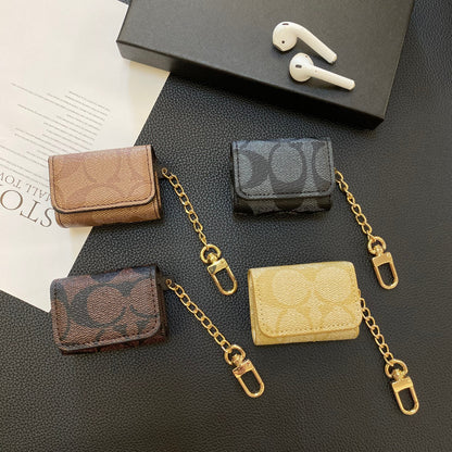 Luxury Coach AirPods Pro Cases Mørkebrun-YH240425