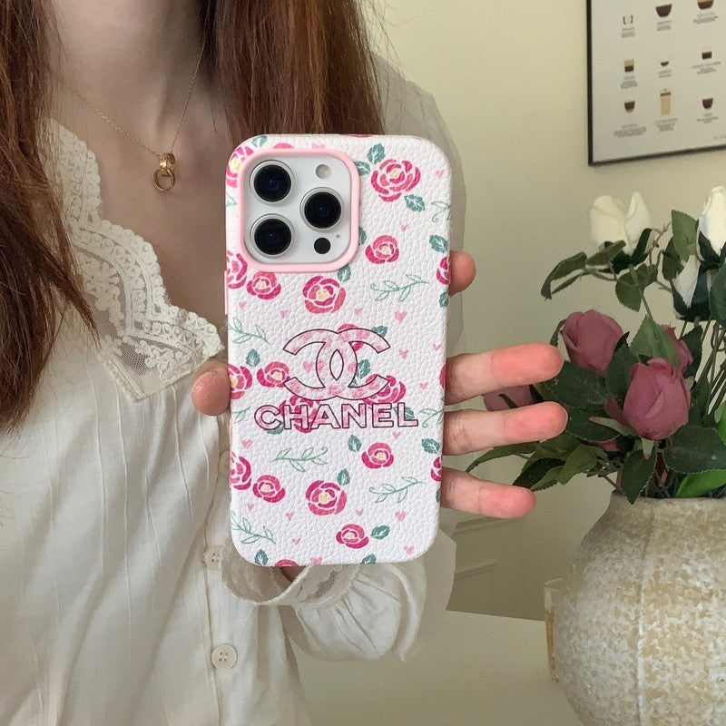 CC Flower Leather iPhone -sag