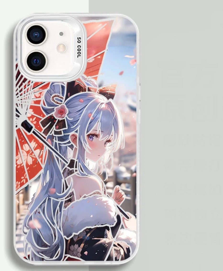 KAMISATO AYAKA ANIME PHONE CASE GENSHIN IMPACT