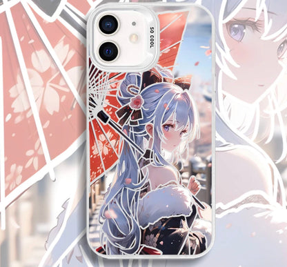 KAMISATO AYAKA ANIME PHONE CASE GENSHIN IMPACT