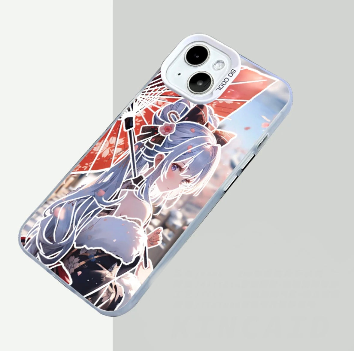 KAMISATO AYAKA ANIME PHONE CASE GENSHIN IMPACT