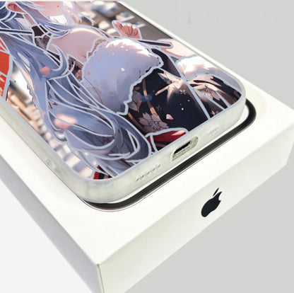 KAMISATO AYAKA ANIME PHONE CASE GENSHIN IMPACT