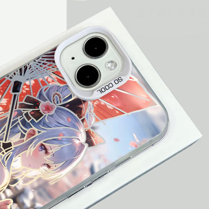 KAMISATO AYAKA ANIME PHONE CASE GENSHIN IMPACT