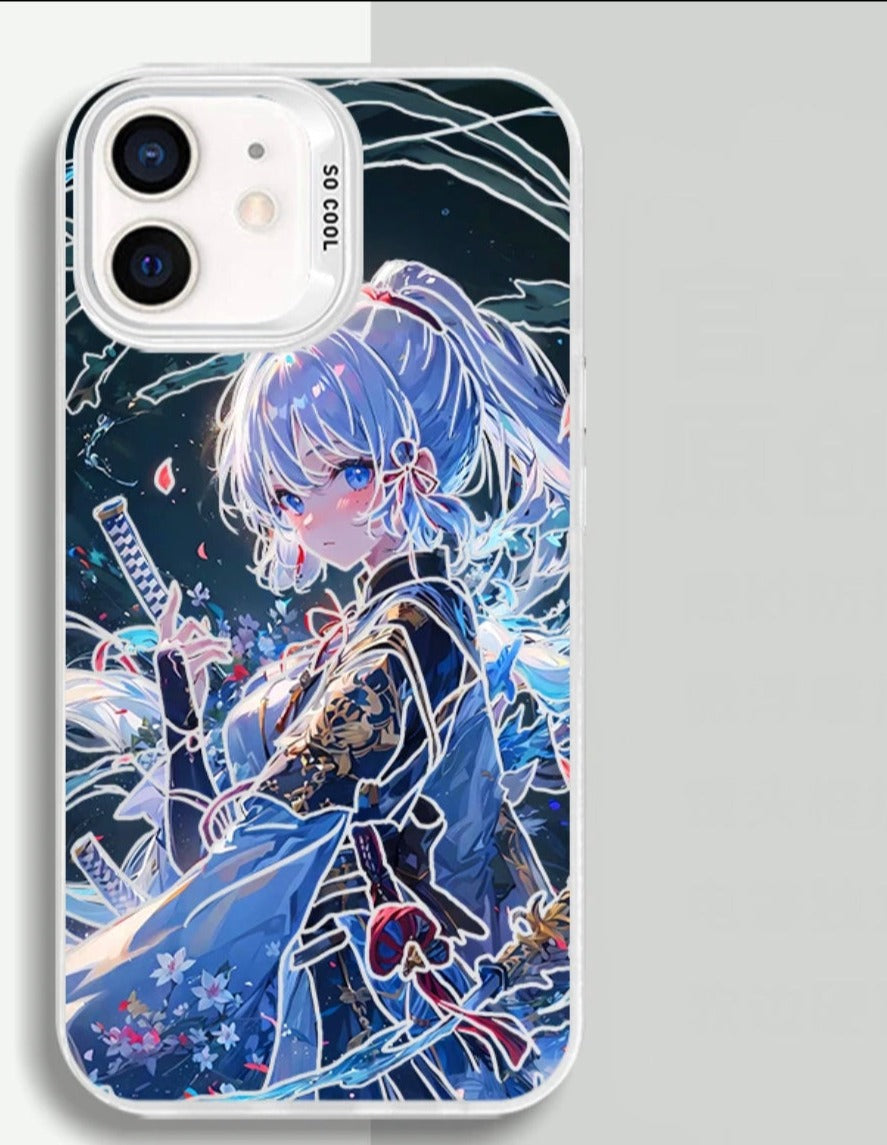 KAMISATO AYAKA ANIME PHONE CASE GENSHIN IMPACT