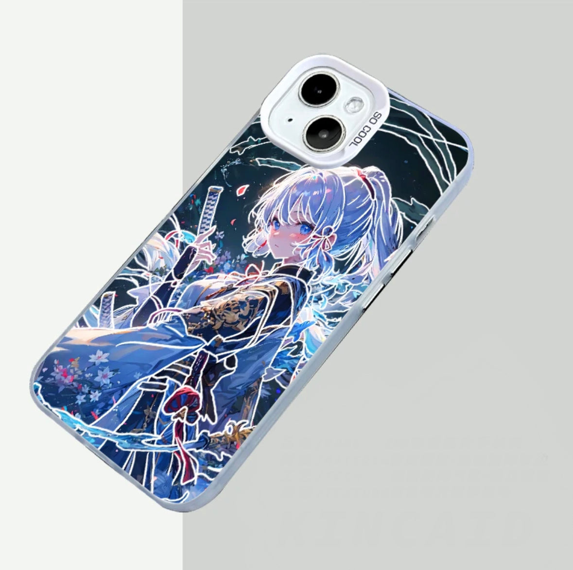 KAMISATO AYAKA ANIME PHONE CASE GENSHIN IMPACT