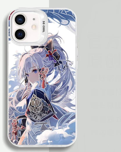 KAMISATO AYAKA ANIME PHONE CASE GENSHIN IMPACT