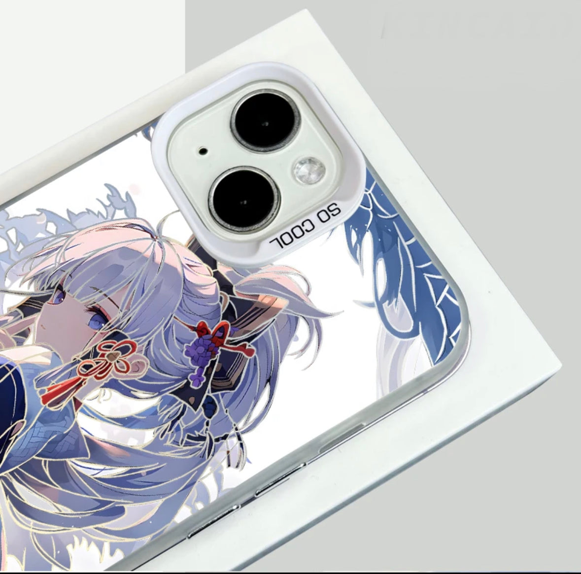 KAMISATO AYAKA ANIME PHONE CASE GENSHIN IMPACT