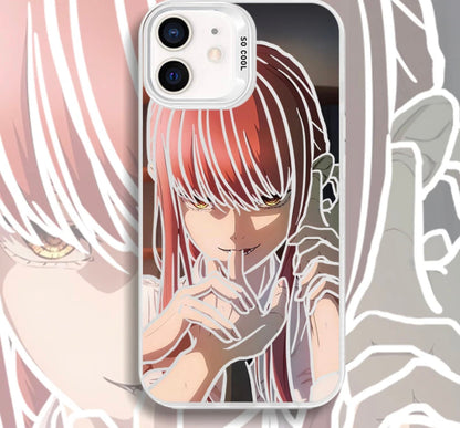 MAKIMA BITING CHAINSAW MAN ANIME PHONE CASE