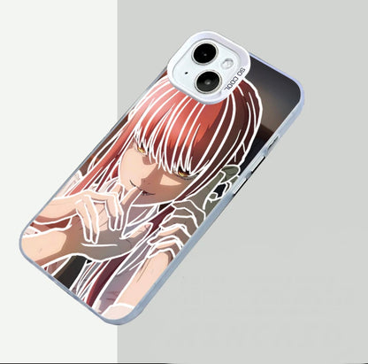 MAKIMA BITING CHAINSAW MAN ANIME PHONE CASE