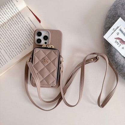 CC Card Bag Colors Chain iPhone Case