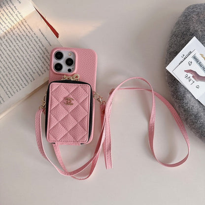 CC Card Bag Colors Chain iPhone Case