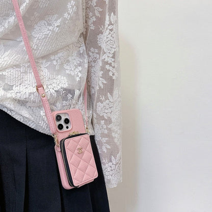 CC Card Bag Colors Chain iPhone Case