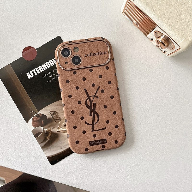 Saint Brown Leather iPhone Case