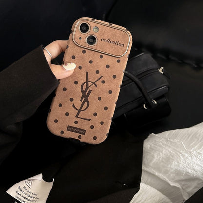 Saint Brown Leather iPhone Case