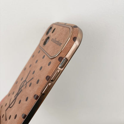 Saint Brown Leather iPhone Case