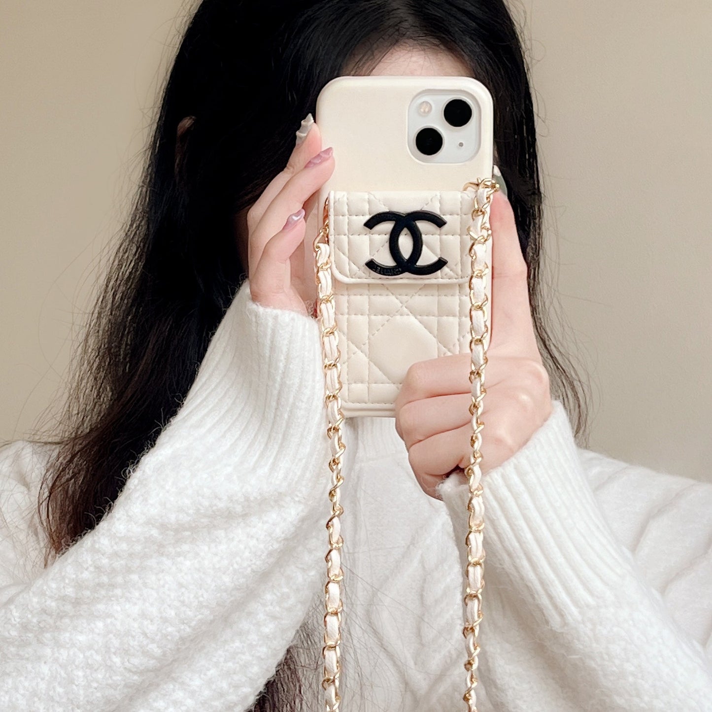 CC Card Holder Chain iPhone -fodral