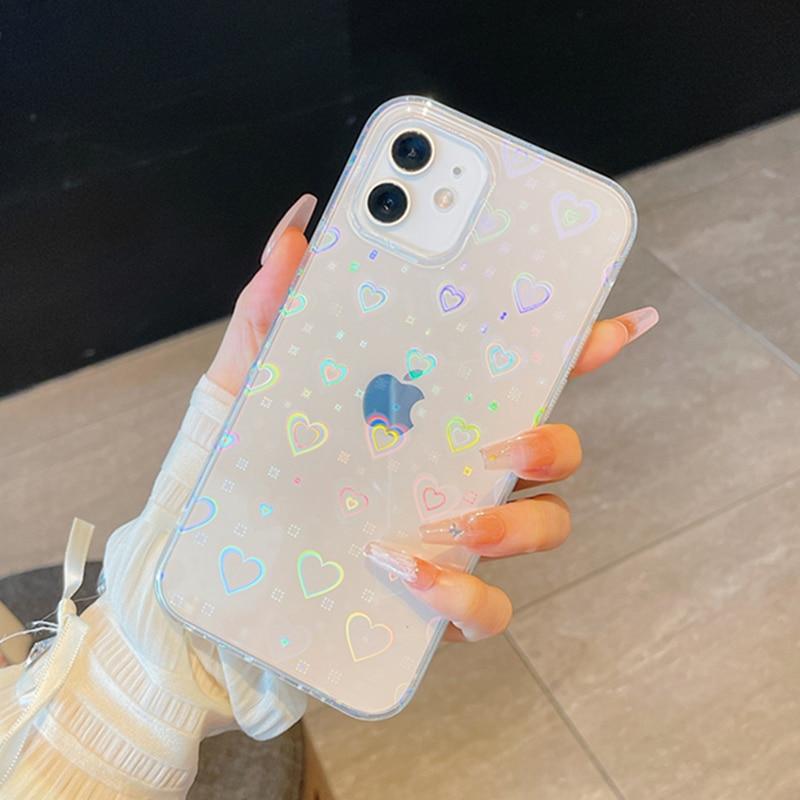 Holographic Heart iPhone Case