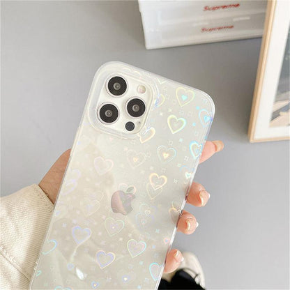 Holographic Heart iPhone Case