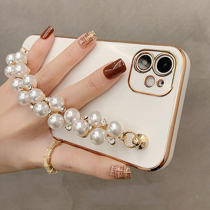 Gloss Pearl Chain iPhone Case