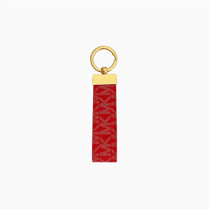 Leather Monogram Keychain