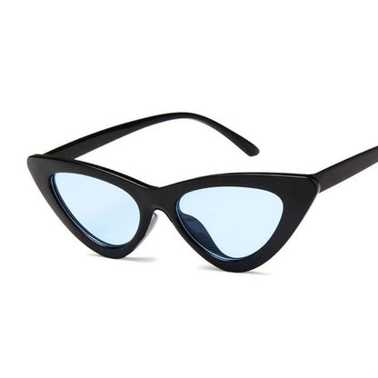 New Retro Fashion Sunglasses Women Brand Designer Vintage Cat Eye Black White Sun Glasses Female Lady UV400 Oculos