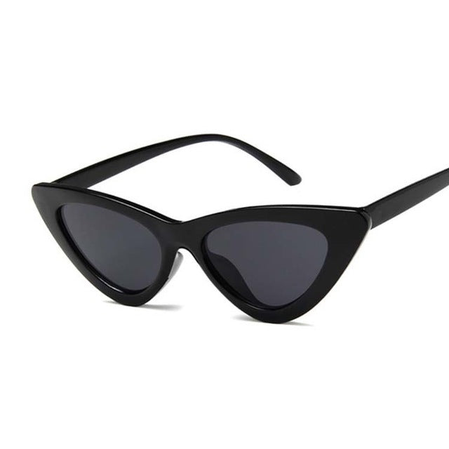 New Retro Fashion Sunglasses Women Brand Designer Vintage Cat Eye Black White Sun Glasses Female Lady UV400 Oculos