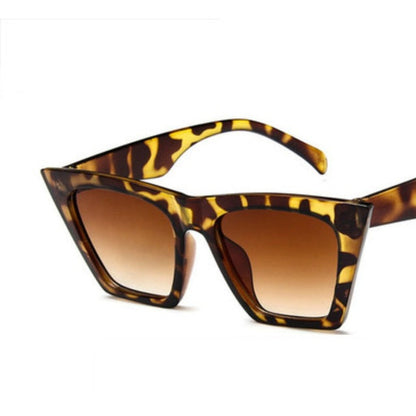 new brand sunglasses Square glasses  Personalized cat eyes Colorful sunglasses trend versatile sunglasses uv400 curtain