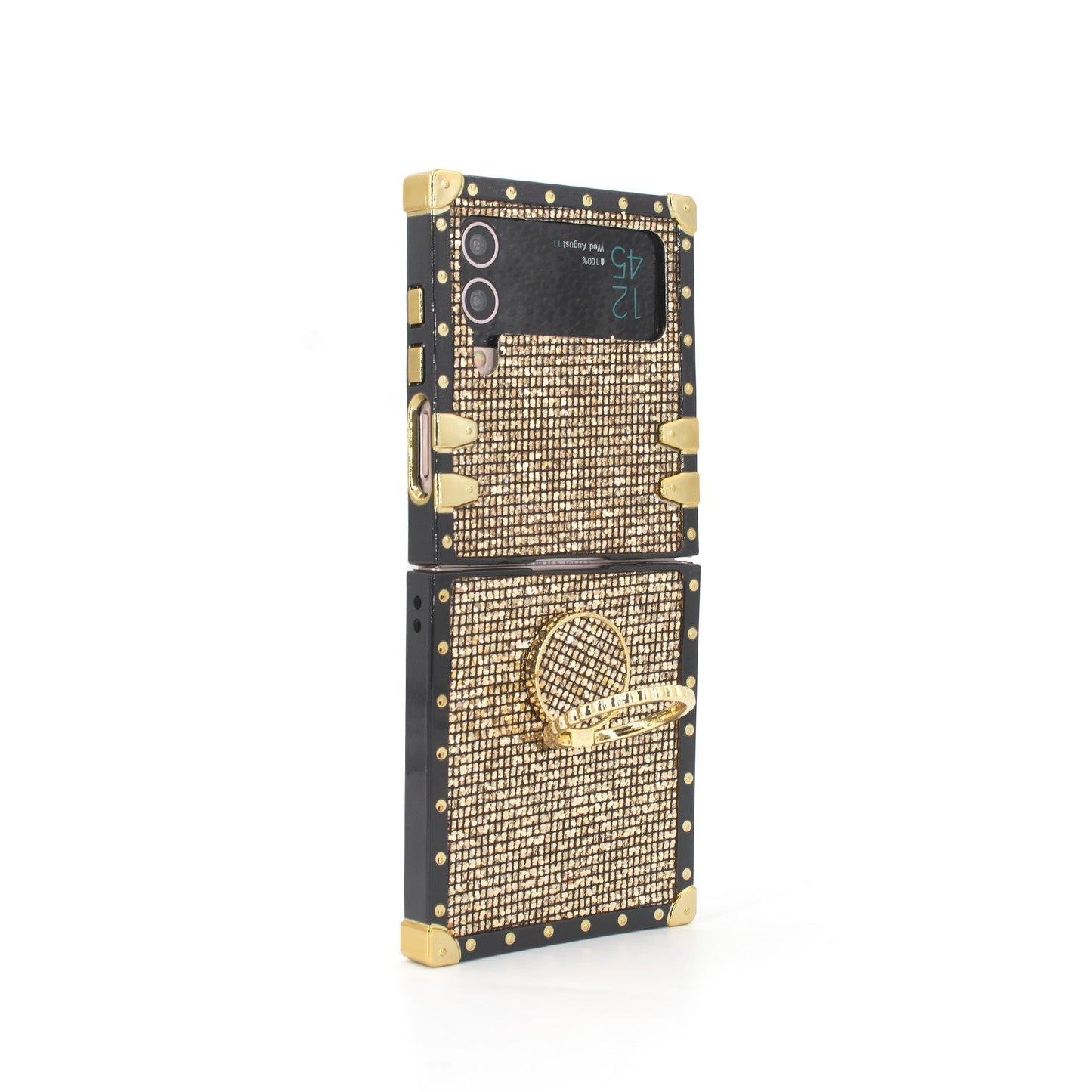 Samsung Galaxy Z Flip6/5/4/3 5G Square Case "Pyrite Ring"