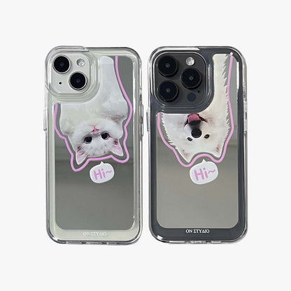 Mirror iPhone Case | Couple Cats & Dogs Hi (Buy 2 and get 50% off one)