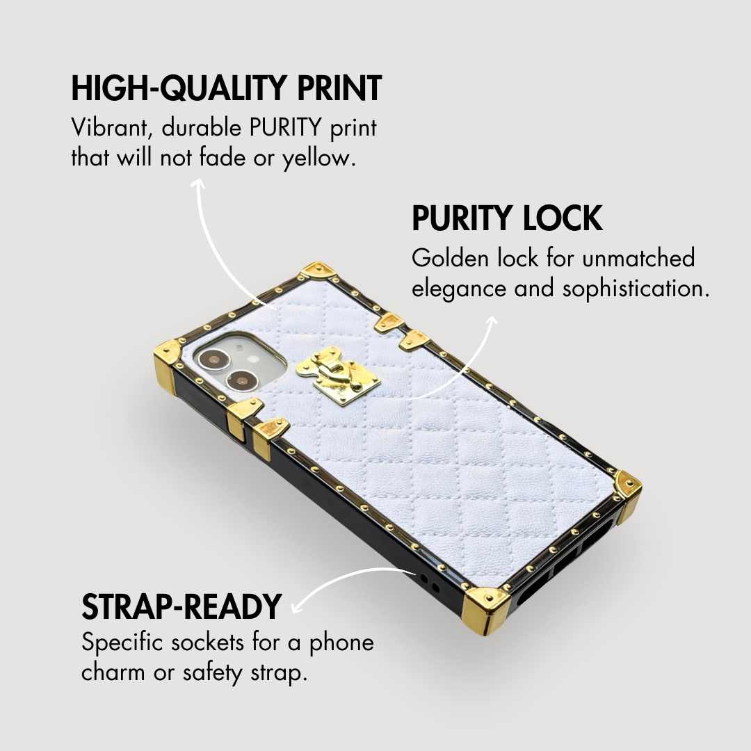 Samsung Case "White Leather"